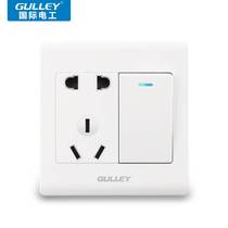 Type 86 concealed installation International Electrotechnical opening multi-control 5-hole opening three-control midway switch five-hole power socket switch