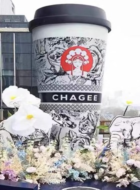 奶茶杯模型咖啡杯店铺门口装饰