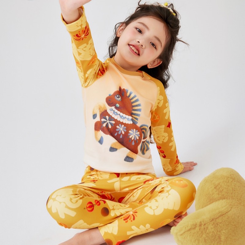 年衣童装儿童家居服内衣冬季保暖睡衣套装男童女童本命年秋衣秋裤,淘宝优惠券,粉丝福利购,淘宝优惠卷