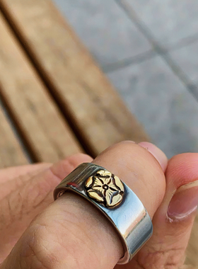 高桥吾郎潮goro平打蔷薇花戒指