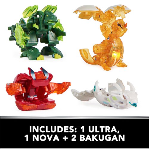 新款Bakugan legends爆丸小子发光合金变形对战独角龙透明BL爆丸 - 图2