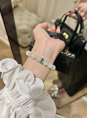 新中式国潮升级版月光石冰润透手串女士手链夏季百搭轻奢高品质