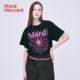 MardiMercredi small daisy black pink short-sleeved T-shirt