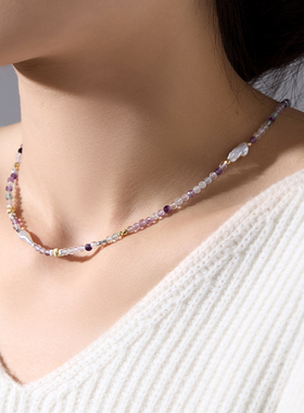 EOLO星夜·紫萤石项链女款