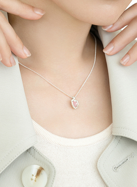 EOLO贝壳爱心吊坠女纯银