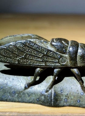 处理农村收来的铜器一鸣惊人镇纸摆件古董旧货合金老物件出土摆件