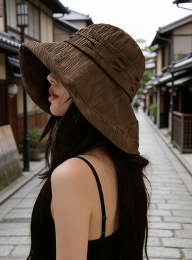 山本耀司风~渔夫帽子褶皱高级感