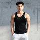 Vest Up夏季弹力修身粗罗纹贴身吸汗健身背心男款运动跑步无袖潮
