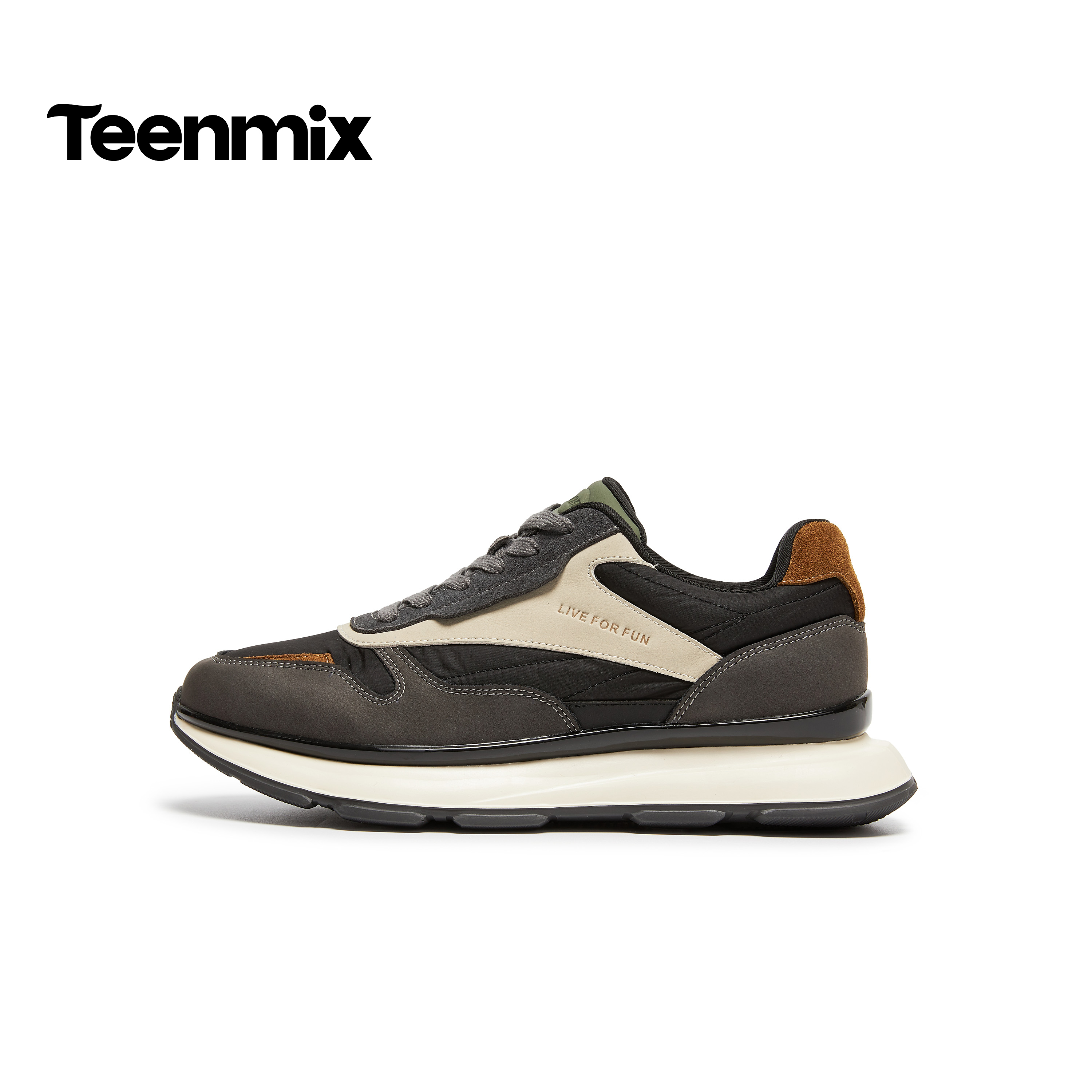 天美意2026春新款商场同款运动百搭休闲复古男德训鞋3ZM01AM6 - 图0