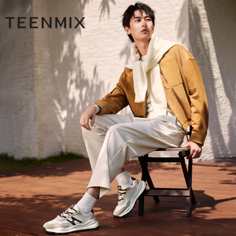 天美意男鞋阿甘鞋德训鞋男休闲鞋秋3SE01CM4,淘宝优惠券,粉丝福利购,淘宝优惠卷