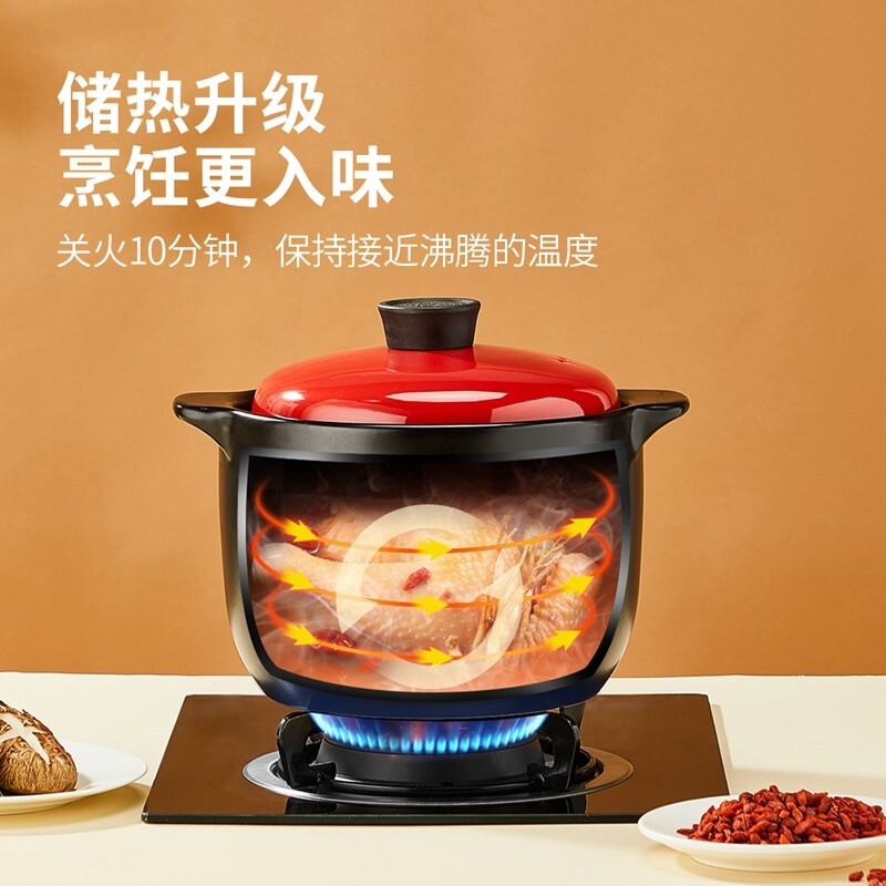 炊大皇砂锅炖锅家用煲汤锅燃气灶煤气灶专用耐高温陶瓷锅汤煲石锅