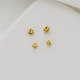 Sand gold bag gold color protection 4mm hollow copper coin separation beads