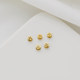 Sand gold bag gold color protection 4mm hollow copper coin separation beads