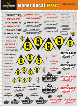 20023 Dunlop DUNLOP 1:10 1:12 PVC remote control car shell sticker