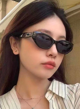 jennie珍妮同款墨镜roco明星网红辣妹猫眼复古高级感太阳眼镜女