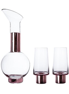 轻奢酒具套装f大容量水壶家用酒壶酒吧分酒器法式红酒杯样板房摆