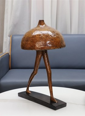 北欧创意抽象蘑菇人物摆件电视柜客厅茶几入户玄关展柜家居装饰品