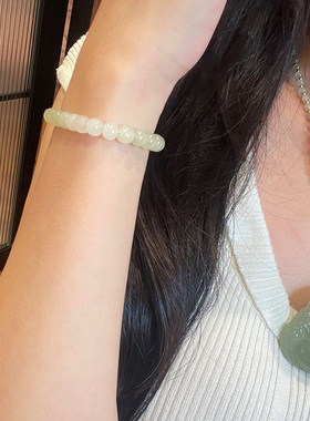 琳琯瑛和田玉渐变手串