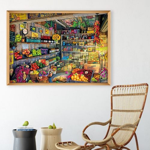 密匙成人拼图2000片杂货商店高难度减压益智拼装玩具儿童现货礼物 - 图1