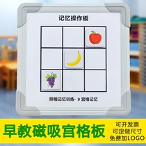 Magnetic Palace Lattice Board Lenovo Instant Memory Flashcard Toddler Child Enlightenment Puzzle Force Thinking Training Play Teaching Aids