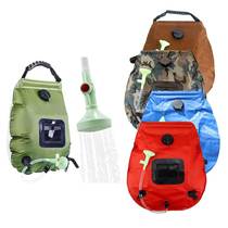 Outdoor Sun Endothermic Foldable 20L Bath Bag Self-Driving Tour Convenient PVC Water Storage Bag Camping Bath Shower Bag