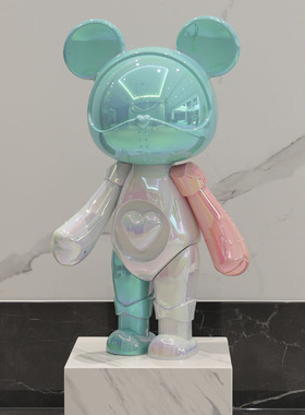 星际熊现代轻奢客厅落地大摆件