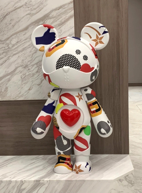 星际熊摆件大号网红公仔客厅电视柜轻奢创意家居装饰搬家开业礼物