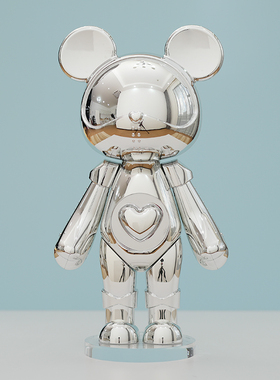 正品星际熊潮玩公仔轻奢高档摆件