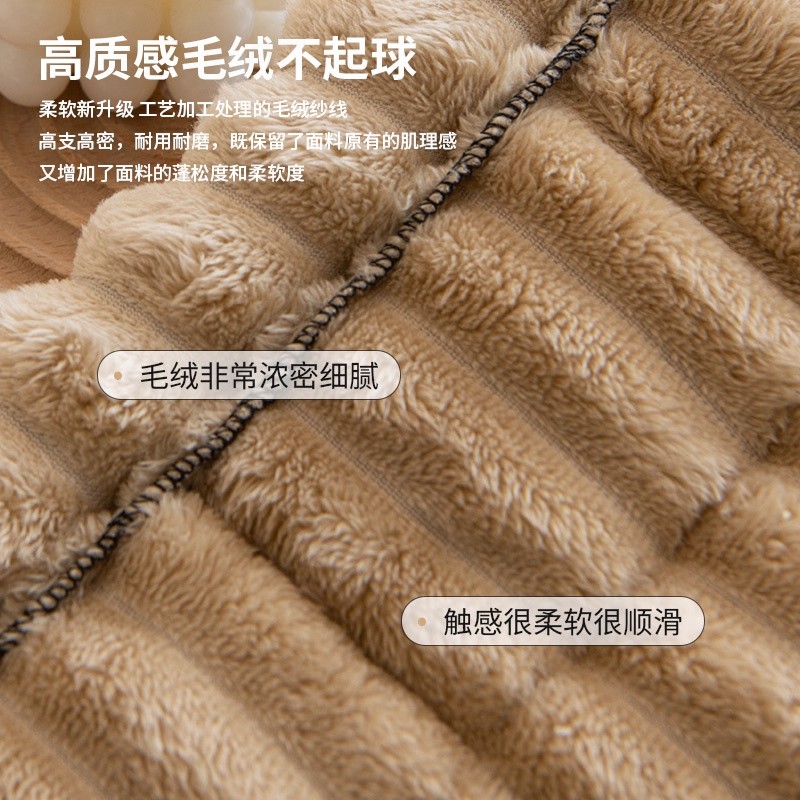 德国2025新款沙发垫加厚毛绒防滑保暖直排一片式坐垫皮沙发盖布
