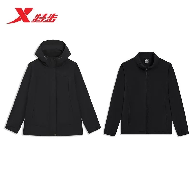 特步冲锋衣女外套三合一两件套2025冬季新款梭织连帽975428660081,淘宝优惠券,粉丝福利购,淘宝优惠卷