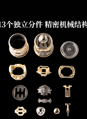 琢匠铜制手动挡EDC指尖推牌摆件