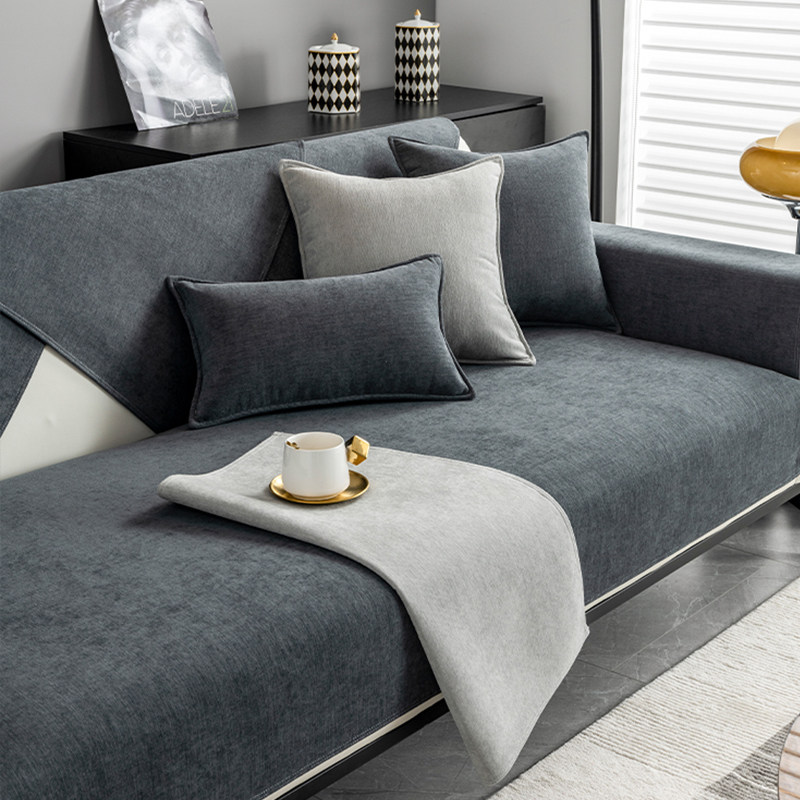 雪尼尔沙发垫四季通用北欧防滑坐垫套靠背巾盖布套罩高级感简约,淘宝优惠券,粉丝福利购,淘宝优惠卷