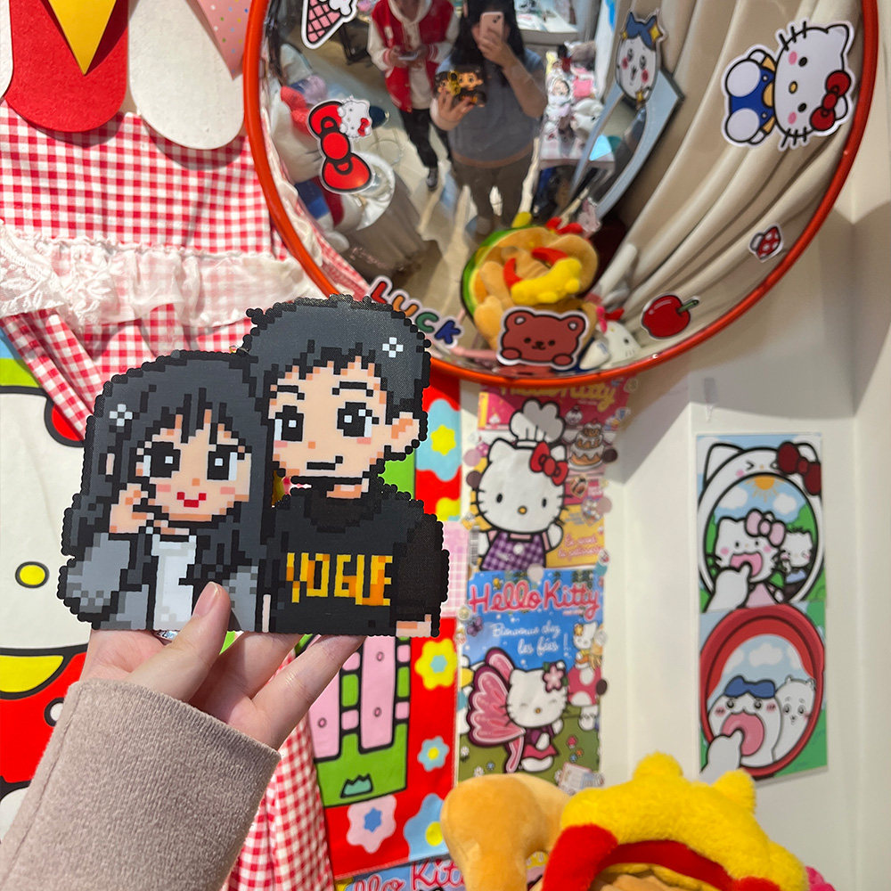 拼豆像素挂件手绘像素风真人卡通头像oc照片图片设计画图纸定制,淘宝优惠券,粉丝福利购,淘宝优惠卷