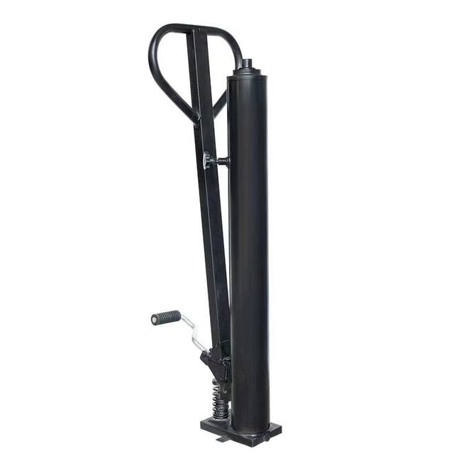 Manual hydraulic cylinder stacking and lifting pump
