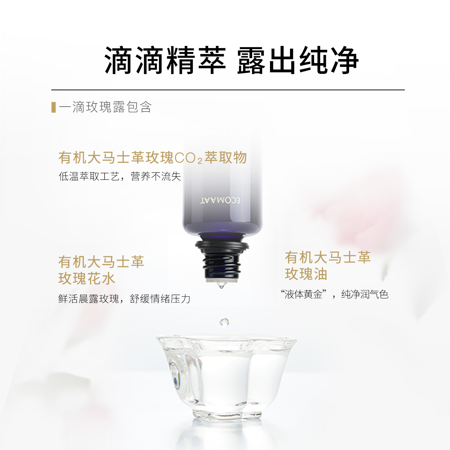 ECOMAAT伊可茉玫瑰露口服美容亮白饮内服全身内调抗氧化抵御老化