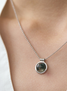 VEKE「清平调」项链小众设计轻奢小众高级水草玛瑙锁骨链