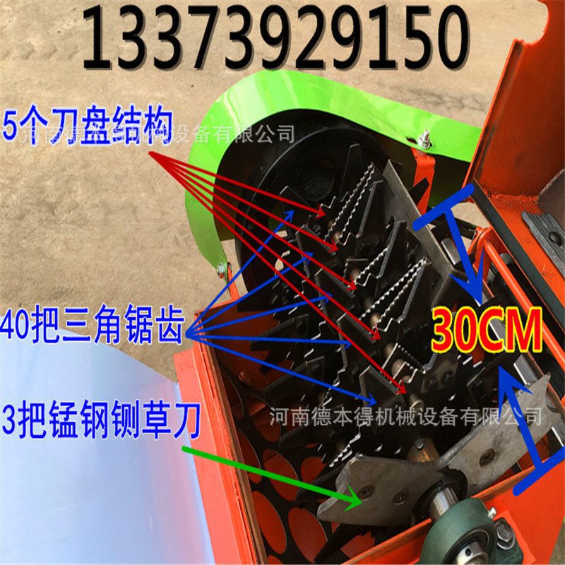 家用秸秆粉碎机 铡草粉碎机饲料机 牧草揉丝机 小型碎草机切草机 - 图2