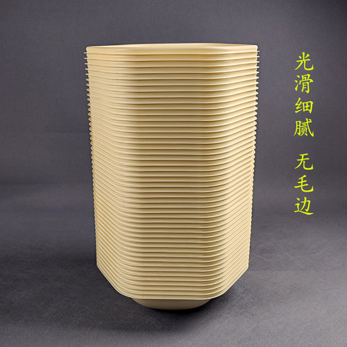 一次性六角碗凉皮凉面六边形沙拉碗餐盒饭盒便当盒意面轻食打包盒 - 图0