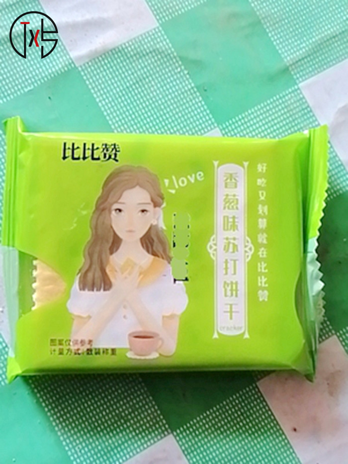 折扣比比赞香葱苏打饼干整箱无蔗糖葱香咸味梳打小饼干零食散装多