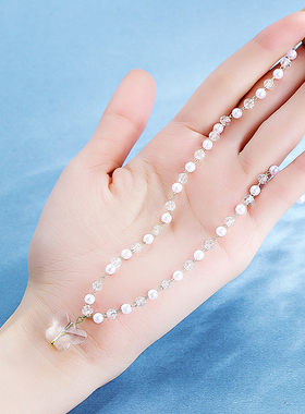 BM透明蝴蝶项链女甜酷不掉色