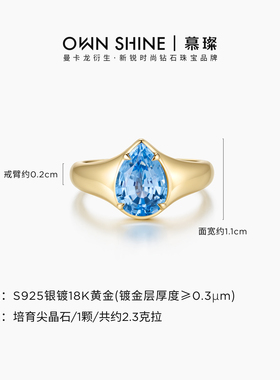 S925银培育尖晶石复古戒指