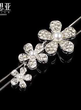 铂思亚 合金 立方氧化锆 镶嵌亚克力珠珠 [花瑜] 项链BD0556