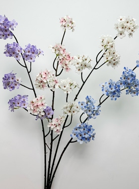 仿真高品质梨花 禅风花艺 空灵感 拍照道具 悬挂仿真花艺花瓶设计