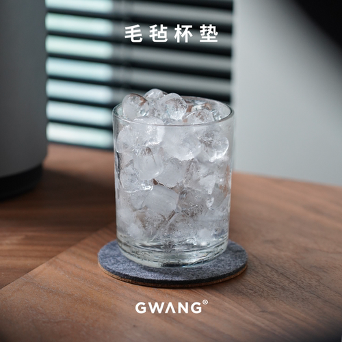 GWANG毛毡软木方圆形极简INS杯垫茶杯垫咖啡垫家用办公室高级感 - 图1