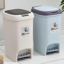 Trash can Home with cover Large number of toilet Toilet Kitchen Living Room Bedroom Large Capacity Covered Pedal-powered