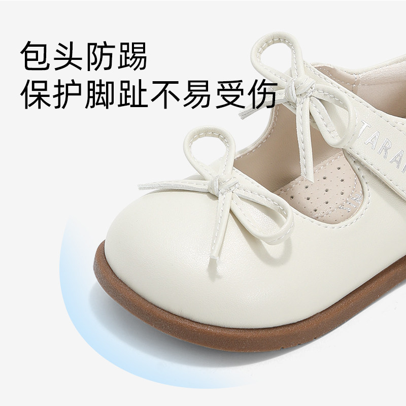 春秋款公主鞋蝴蝶结单鞋英伦精致皮鞋学步鞋