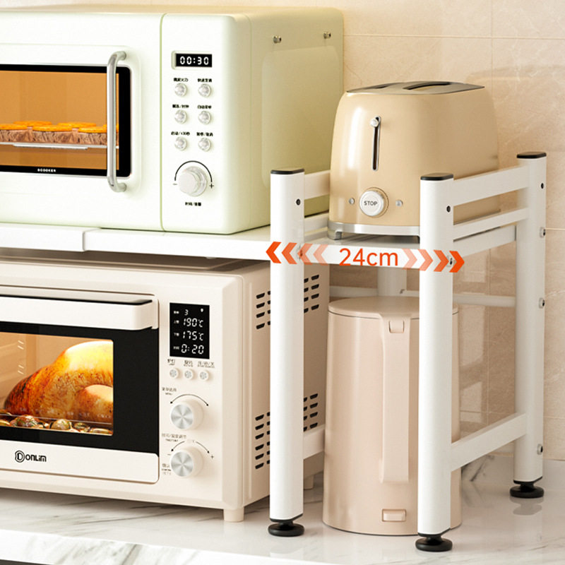 新型微波炉置物架新款台架单层收纳储物烤箱多功能储物架柜架厨房,淘宝优惠券,粉丝福利购,淘宝优惠卷