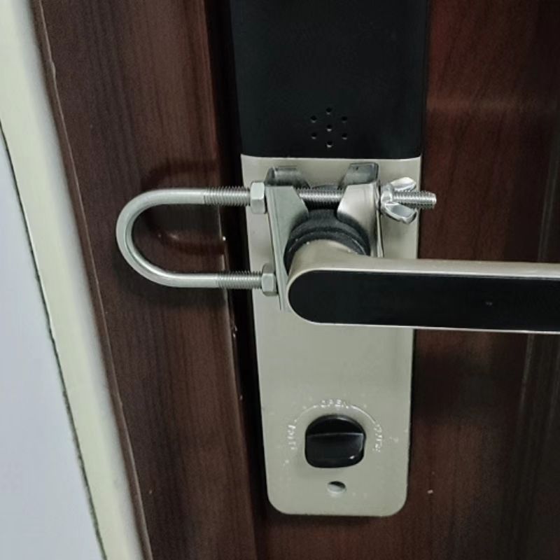 外开门阻门器门挡器防盗门把手锁扣防撬防撞出差旅行免打孔门锁扣 - 图2