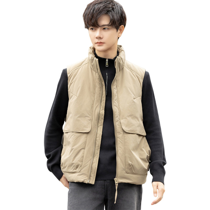老钱风羽绒马甲男外穿美式复古工装外套冬季加厚保暖叠穿背心坎肩,淘宝优惠券,粉丝福利购,淘宝优惠卷