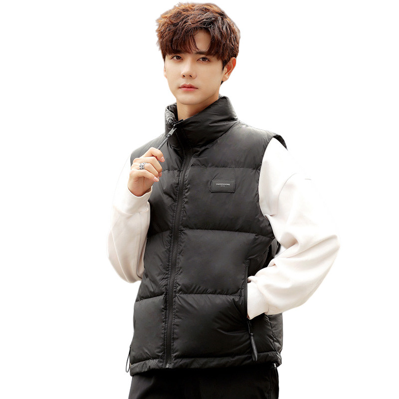 轻奢风ins港风短款立领羽绒马夹男休闲潮面包服保暖外套马甲背心,淘宝优惠券,粉丝福利购,淘宝优惠卷